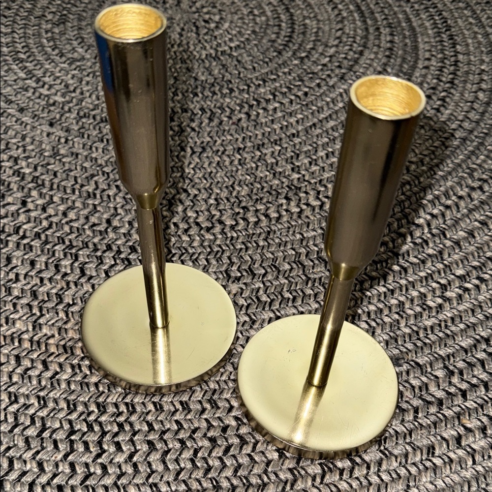 Set of 2/ Sagebrook Home Metal, Taper Candle T30